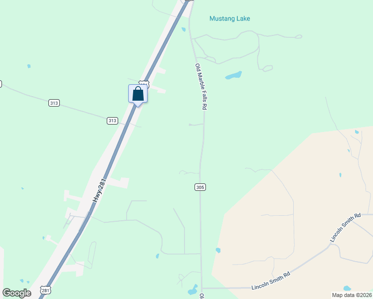 map of restaurants, bars, coffee shops, grocery stores, and more near 3089 Old Marble Falls Road in Round Mountain