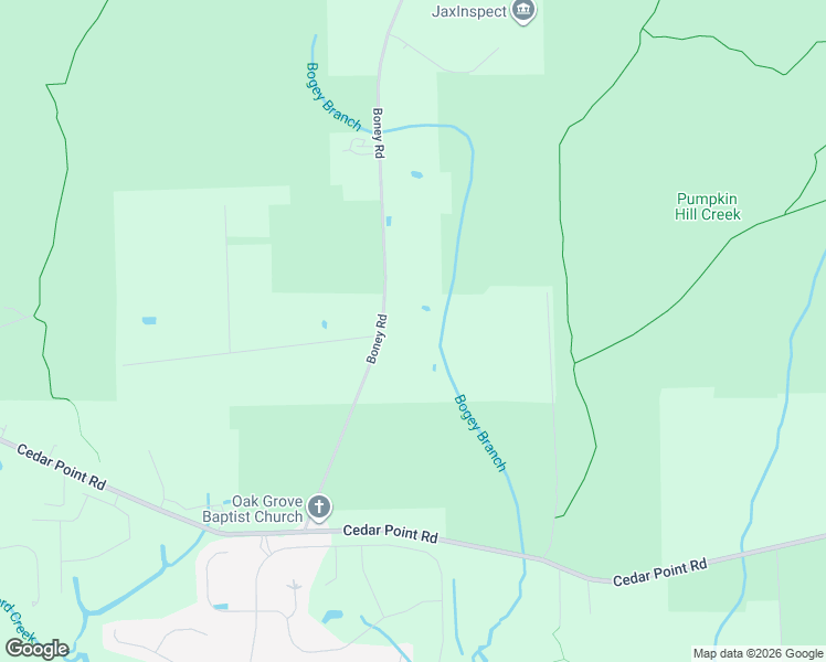 map of restaurants, bars, coffee shops, grocery stores, and more near 12867 Boney Road in Jacksonville