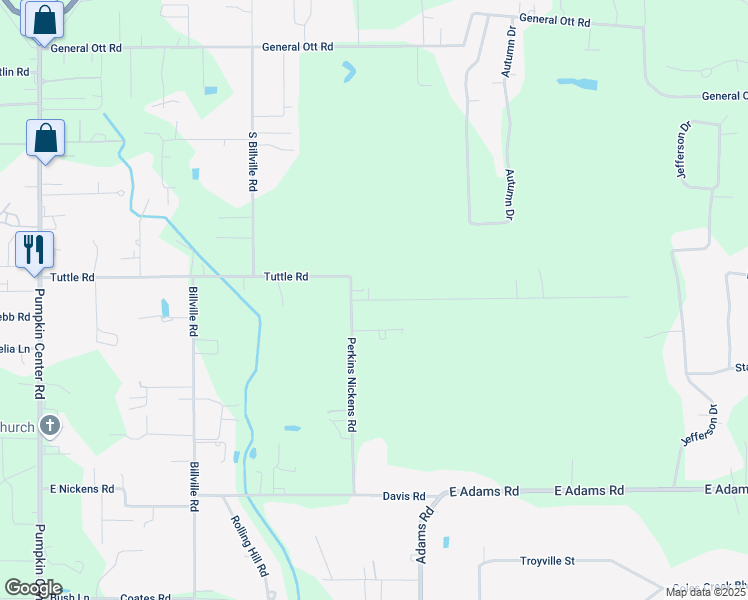 map of restaurants, bars, coffee shops, grocery stores, and more near 12029 Marilyn Lane in Hammond