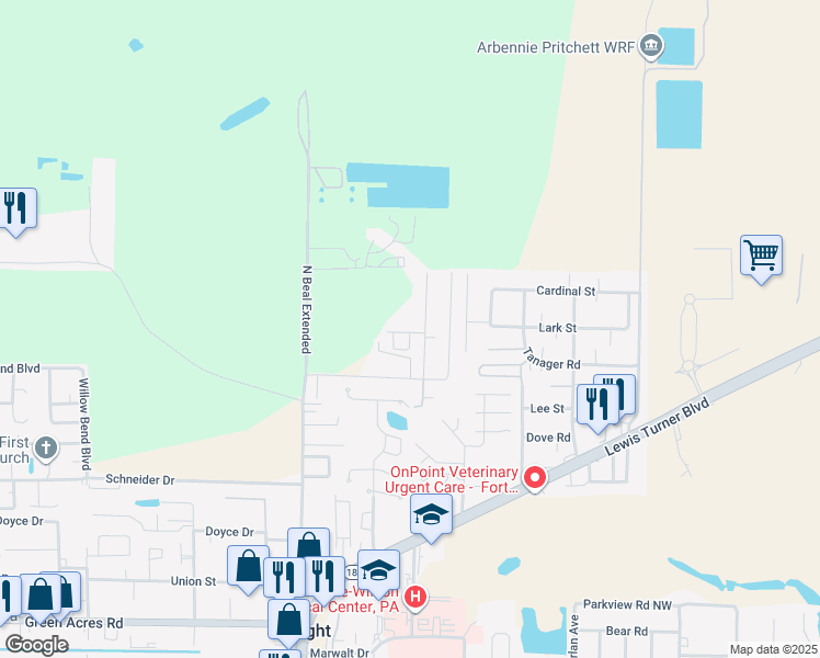map of restaurants, bars, coffee shops, grocery stores, and more near 1279 Sharif Drive in Fort Walton Beach