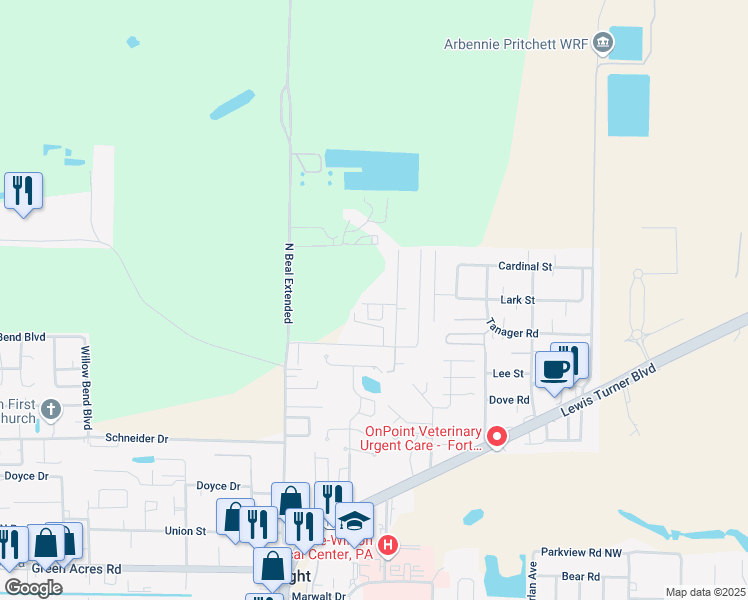 map of restaurants, bars, coffee shops, grocery stores, and more near 1265 Sharif Drive in Fort Walton Beach