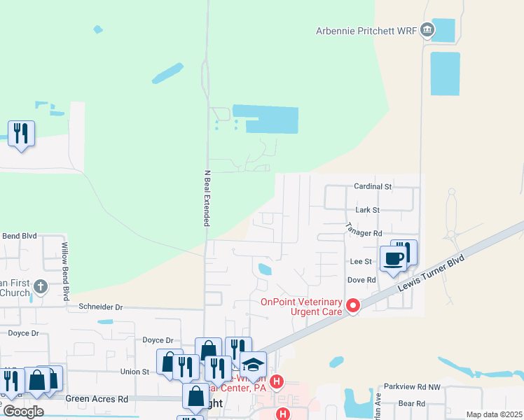 map of restaurants, bars, coffee shops, grocery stores, and more near 1255 Sharif Drive in Fort Walton Beach