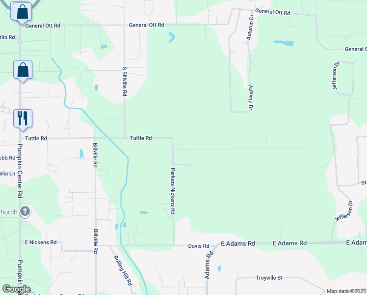 map of restaurants, bars, coffee shops, grocery stores, and more near 12029 Marilyn Lane in Hammond