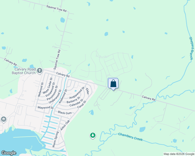 map of restaurants, bars, coffee shops, grocery stores, and more near 12086 Canal Street in Willis