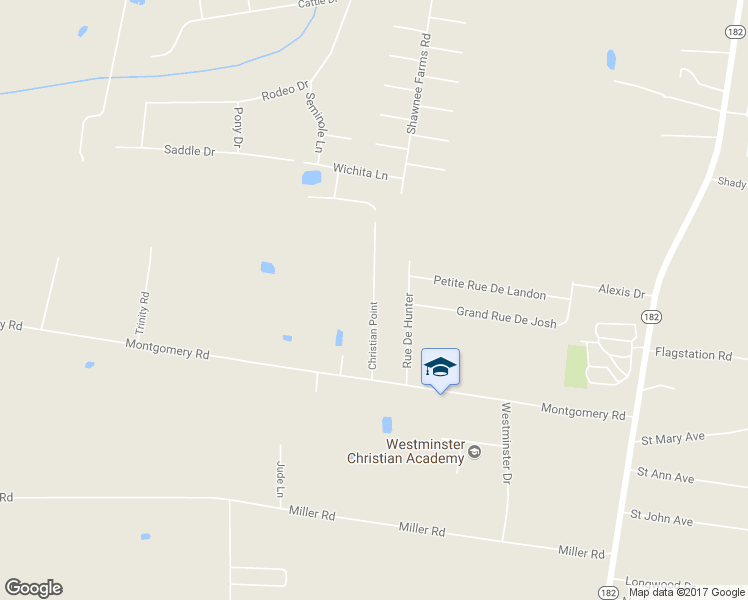 map of restaurants, bars, coffee shops, grocery stores, and more near Christian Point in Opelousas