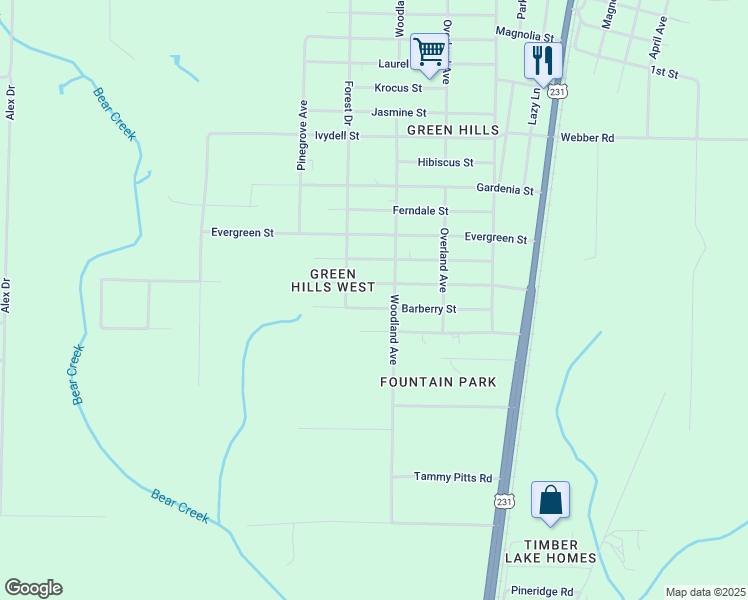 map of restaurants, bars, coffee shops, grocery stores, and more near 11830 Camelia St in Fountain