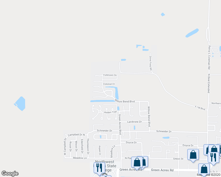 map of restaurants, bars, coffee shops, grocery stores, and more near 1219 Charleston Circle in Fort Walton Beach