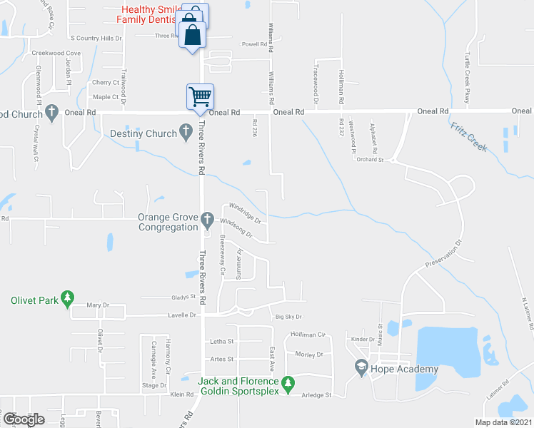 map of restaurants, bars, coffee shops, grocery stores, and more near 12343 Windward Circle in Gulfport