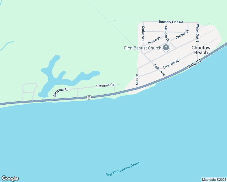 map of restaurants, bars, coffee shops, grocery stores, and more near 108 Satsuma Road in Niceville