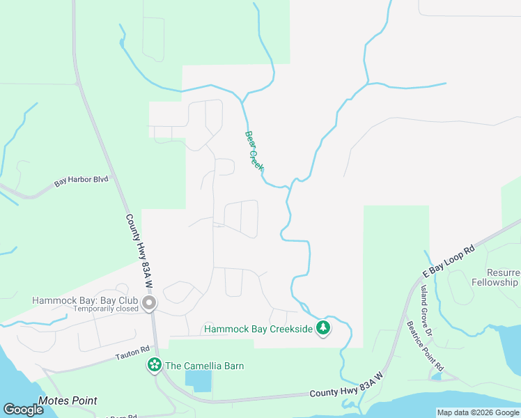 map of restaurants, bars, coffee shops, grocery stores, and more near 265 Shimmer Circle in Freeport