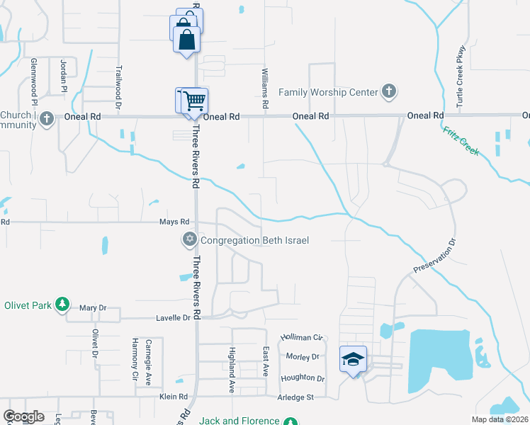 map of restaurants, bars, coffee shops, grocery stores, and more near 12342 Windward Drive in Gulfport