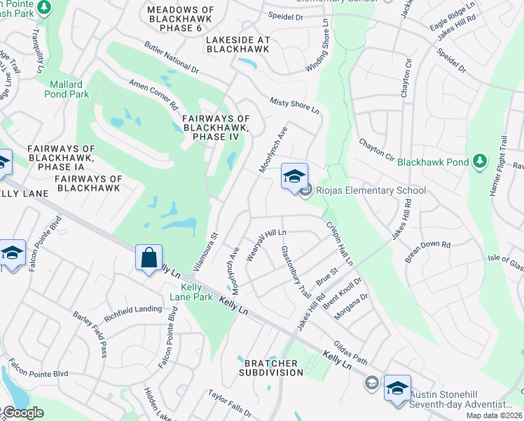 map of restaurants, bars, coffee shops, grocery stores, and more near 19704 Cerridwen Drive in Pflugerville
