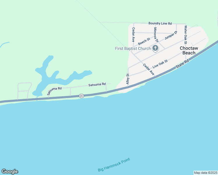map of restaurants, bars, coffee shops, grocery stores, and more near 108 Satsuma Road in Niceville