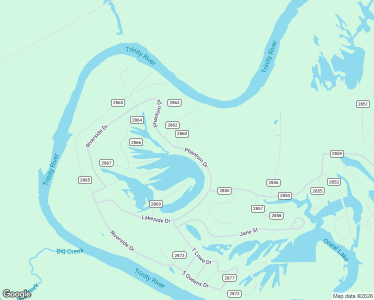 map of restaurants, bars, coffee shops, grocery stores, and more near 937 County Road 2859 in Cleveland
