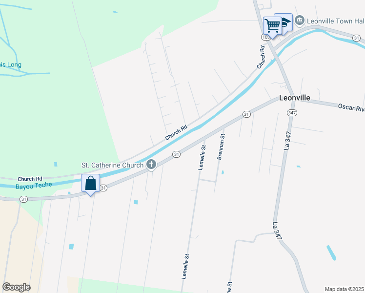 map of restaurants, bars, coffee shops, grocery stores, and more near 4298 Louisiana 31 in Opelousas