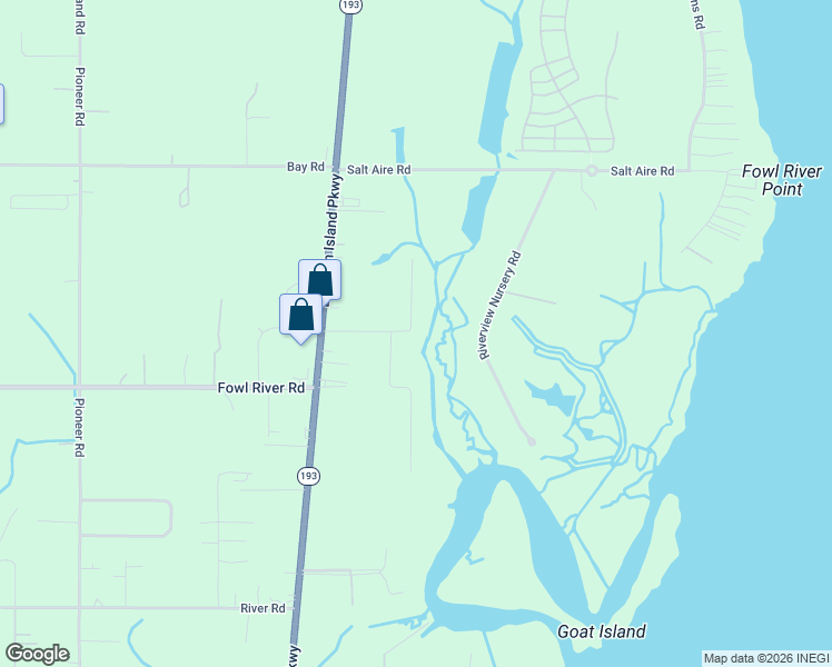 map of restaurants, bars, coffee shops, grocery stores, and more near 10775 Jim Busby Road North in Theodore