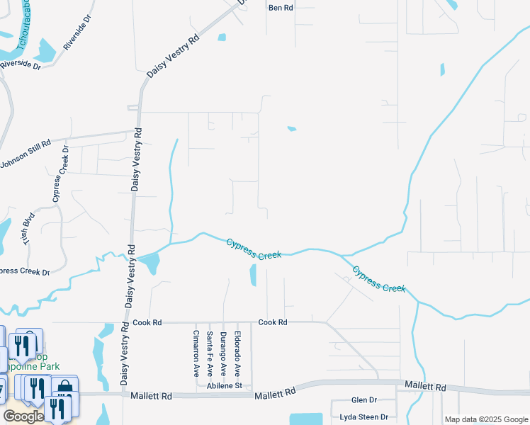 map of restaurants, bars, coffee shops, grocery stores, and more near 15804 Peapatch Road in Biloxi