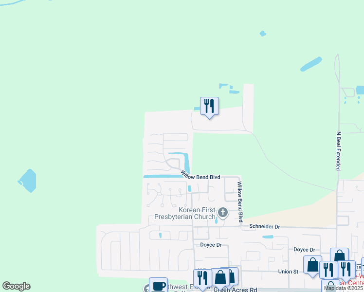 map of restaurants, bars, coffee shops, grocery stores, and more near 1721 Colonial Ct in Fort Walton Beach