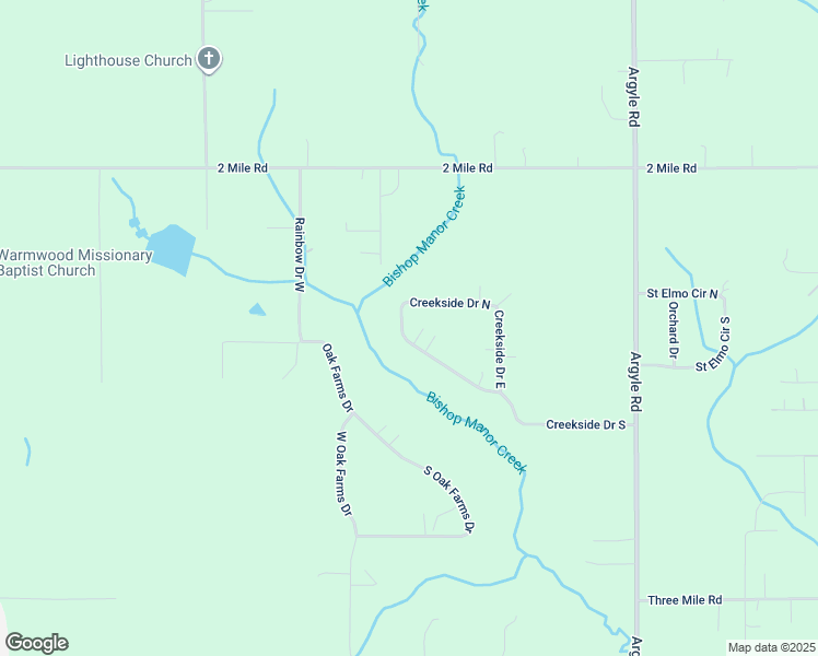 map of restaurants, bars, coffee shops, grocery stores, and more near 9522 Creekside Drive South in Irvington