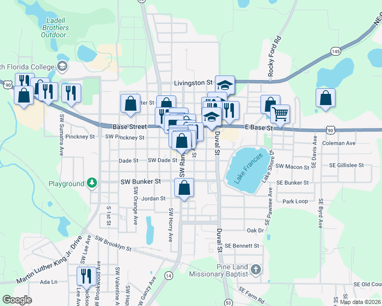 map of restaurants, bars, coffee shops, grocery stores, and more near 205a Shelby Street in Madison