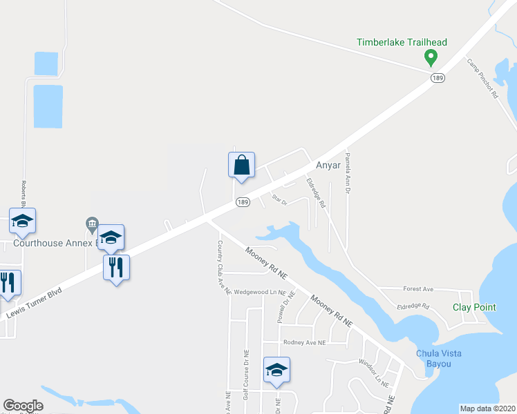 map of restaurants, bars, coffee shops, grocery stores, and more near 4 Krevik Court in Fort Walton Beach