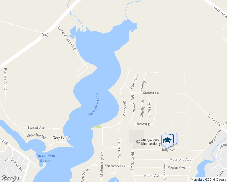 map of restaurants, bars, coffee shops, grocery stores, and more near 19 Longwood Drive in Shalimar