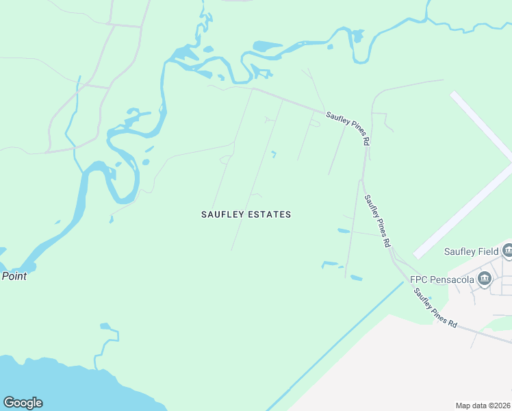 map of restaurants, bars, coffee shops, grocery stores, and more near 6230 Wyndotte Road in Pensacola