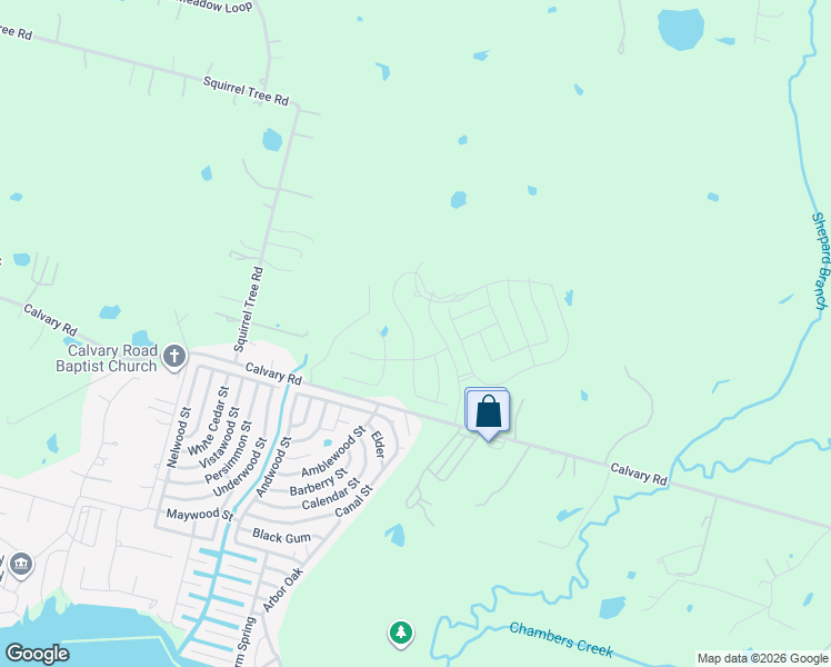 map of restaurants, bars, coffee shops, grocery stores, and more near 11897 Calvary Road in Willis