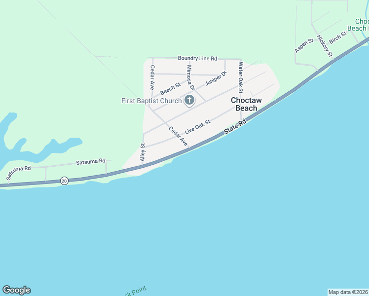 map of restaurants, bars, coffee shops, grocery stores, and more near 13698 Florida 20 in Niceville