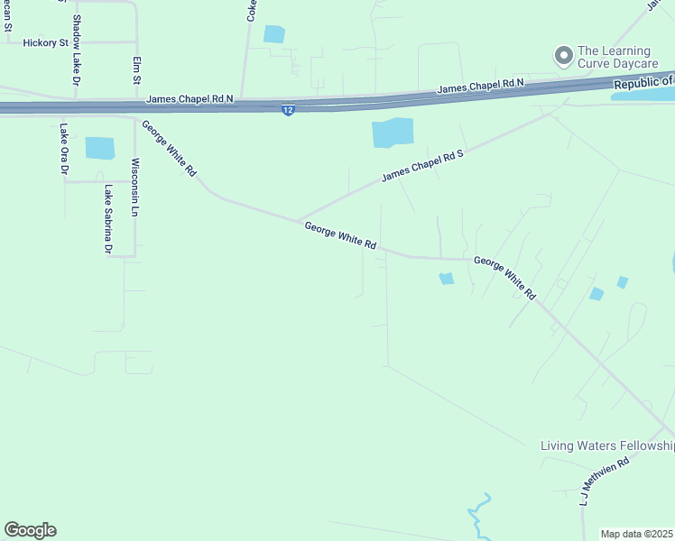 map of restaurants, bars, coffee shops, grocery stores, and more near 28030 George White Road in Holden