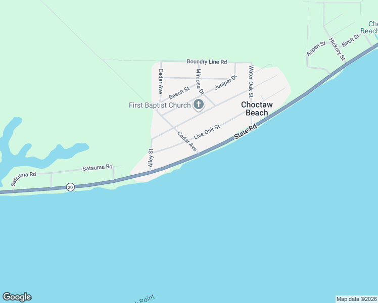 map of restaurants, bars, coffee shops, grocery stores, and more near 13698 Florida 20 in Niceville