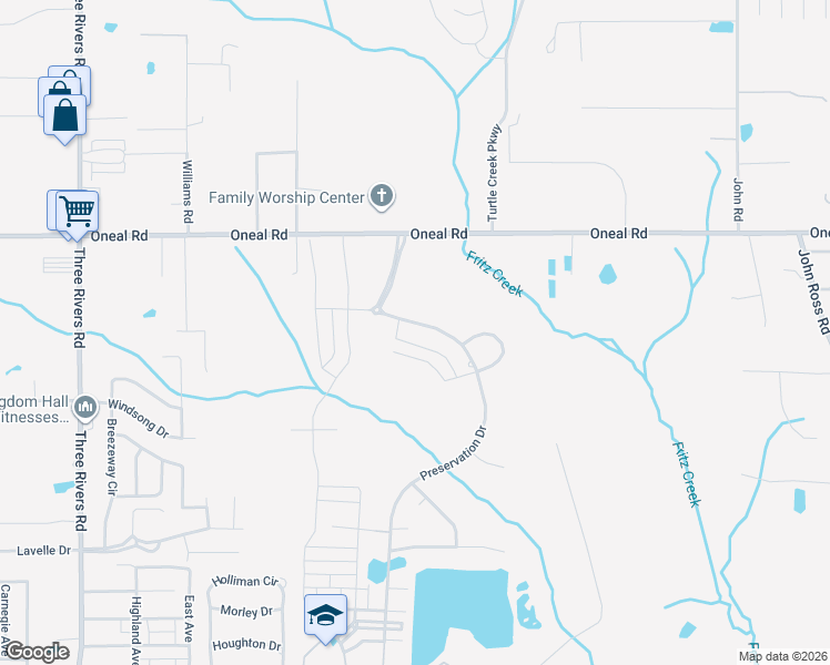 map of restaurants, bars, coffee shops, grocery stores, and more near 12481 Preservation Drive in Gulfport