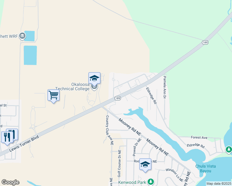 map of restaurants, bars, coffee shops, grocery stores, and more near 1984 Lewis Turner Boulevard in Fort Walton Beach