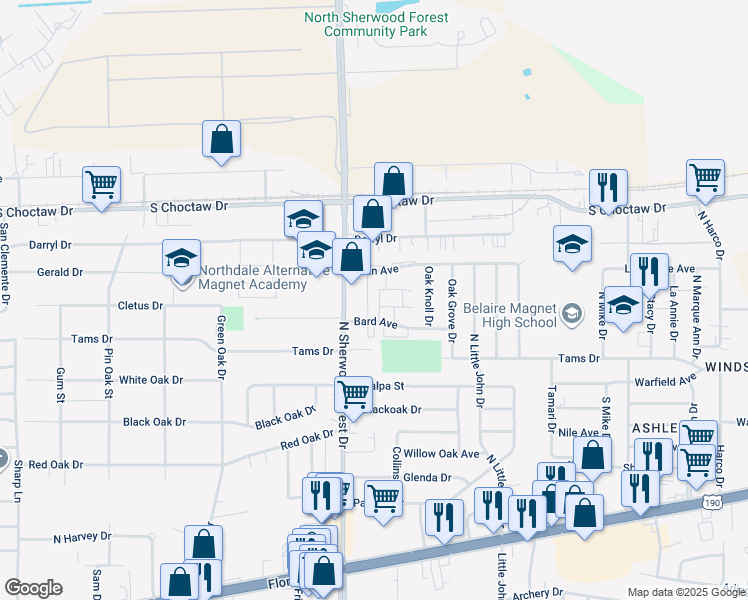 2150 North Sherwood Forest Drive, Baton Rouge LA Walk Score