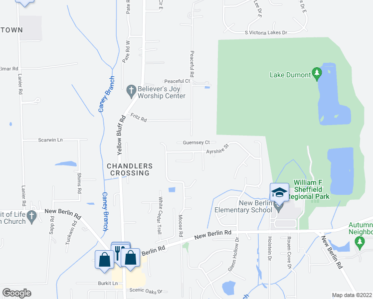map of restaurants, bars, coffee shops, grocery stores, and more near 3327 Ayrshire Street in Jacksonville