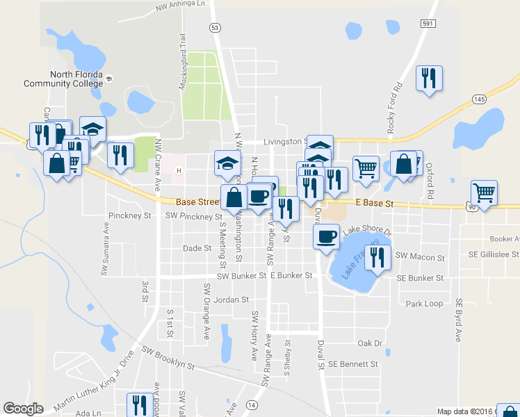 map of restaurants, bars, coffee shops, grocery stores, and more near 306 Southwest Pinckney Street in Madison