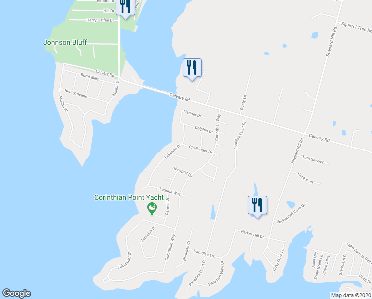 map of restaurants, bars, coffee shops, grocery stores, and more near 13997 Challenger Drive in Willis