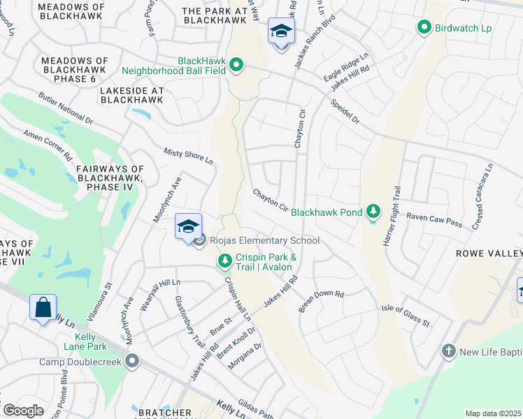 map of restaurants, bars, coffee shops, grocery stores, and more near 22045 Abigail Way in Pflugerville