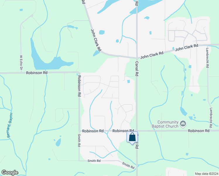 map of restaurants, bars, coffee shops, grocery stores, and more near 18039 Canal Court in Gulfport