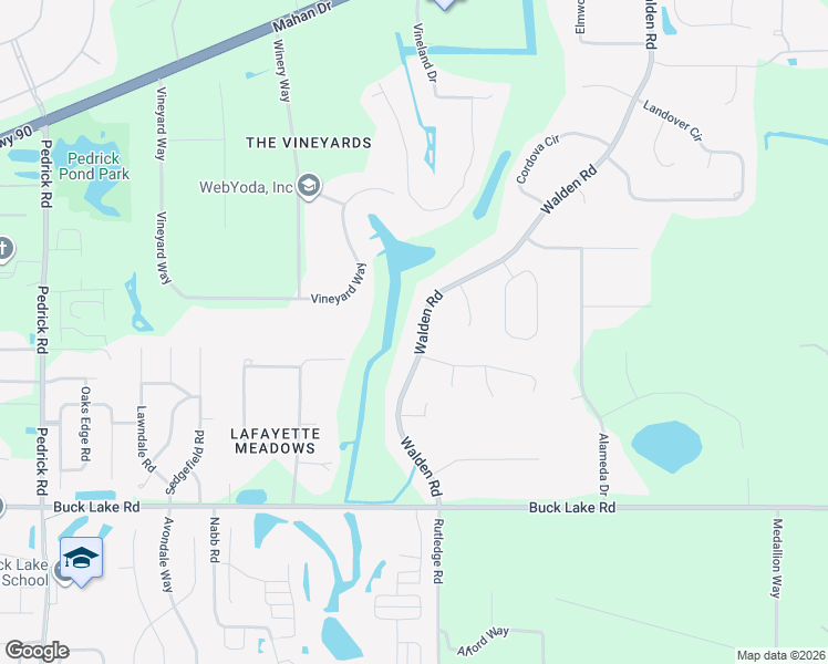 map of restaurants, bars, coffee shops, grocery stores, and more near 1149 Walden Road in Tallahassee
