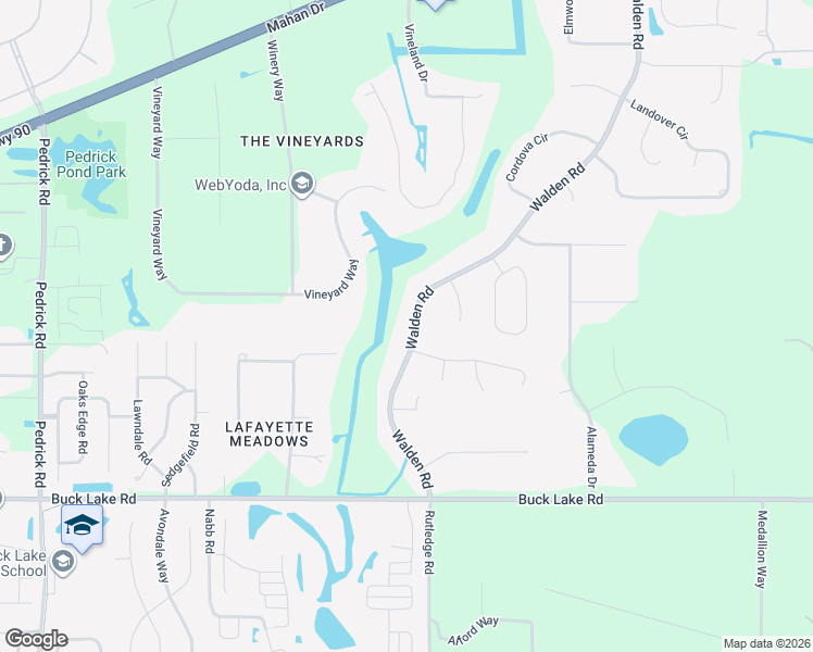 map of restaurants, bars, coffee shops, grocery stores, and more near 1149 Walden Road in Tallahassee