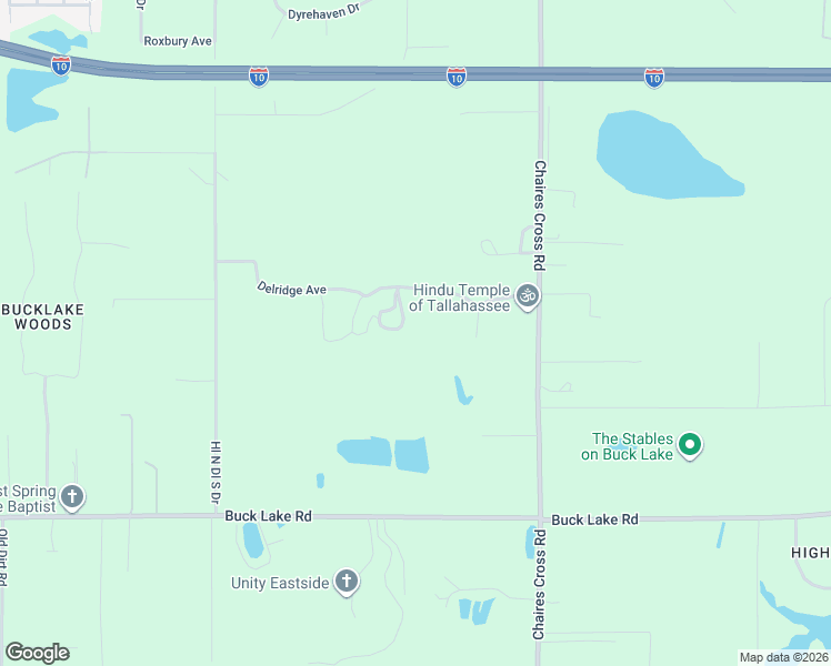 map of restaurants, bars, coffee shops, grocery stores, and more near 8721 Hill N Barnes Lane in Tallahassee