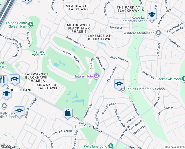 map of restaurants, bars, coffee shops, grocery stores, and more near 19601 Diablo Drive in Pflugerville