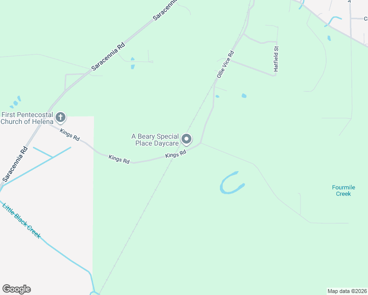 map of restaurants, bars, coffee shops, grocery stores, and more near 6111 Kings Road in Moss Point