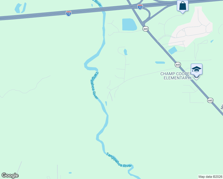 map of restaurants, bars, coffee shops, grocery stores, and more near 23272 Bardwell Road in Ponchatoula