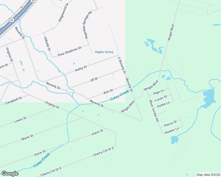 map of restaurants, bars, coffee shops, grocery stores, and more near 191 Kim Street in Shepherd