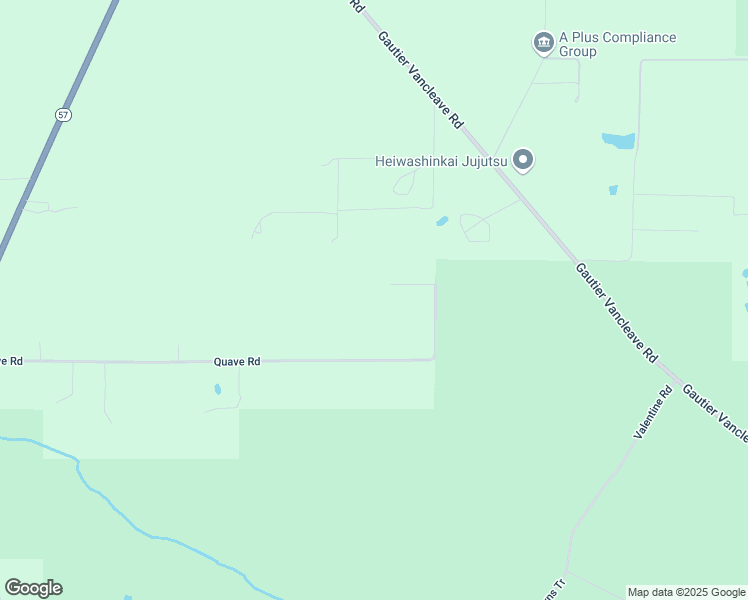 map of restaurants, bars, coffee shops, grocery stores, and more near 5610 Quave Road in Vancleave