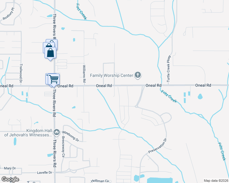 map of restaurants, bars, coffee shops, grocery stores, and more near Road 237 in Gulfport