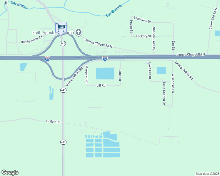 map of restaurants, bars, coffee shops, grocery stores, and more near 26824 Jill Road in Holden
