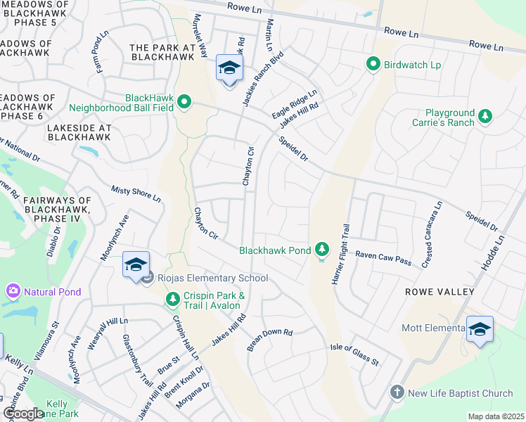 map of restaurants, bars, coffee shops, grocery stores, and more near 20005 Ronan Place in Pflugerville